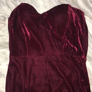 Beautiful red velvet dress